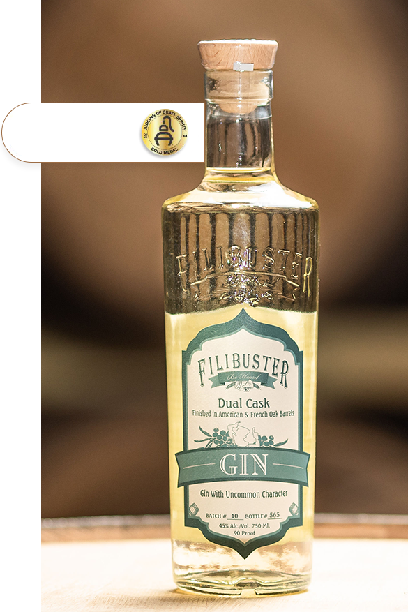 Filibuster Dual Cask Gin 750ml