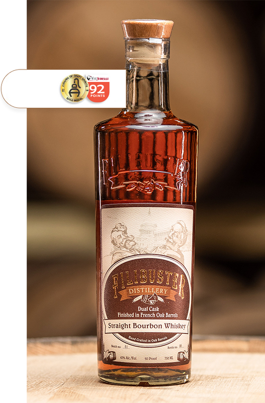 Filibuster Dual Cask Straight Bourbon Whiskey 750ml