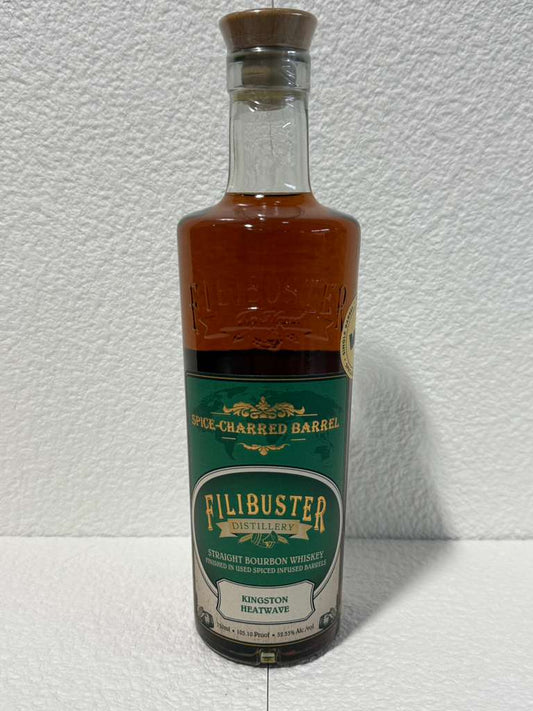 Filibuster Spice-Charred Kingston Heatwave Finished In Spiced-Infused Barrels Straight Bourbon Whiskey 750ml